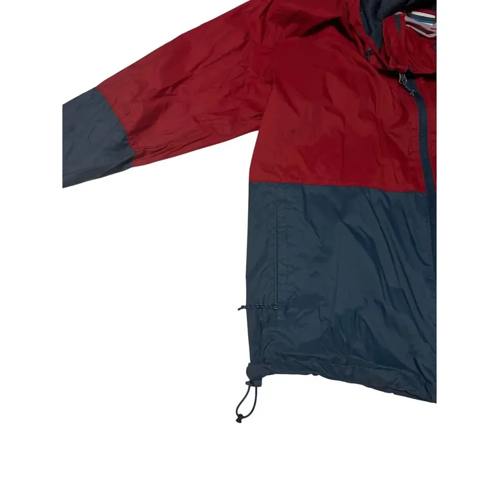 Columbia Sportwear Men’s Roan Mountain Jacket - red and gray/blue Large raincoat